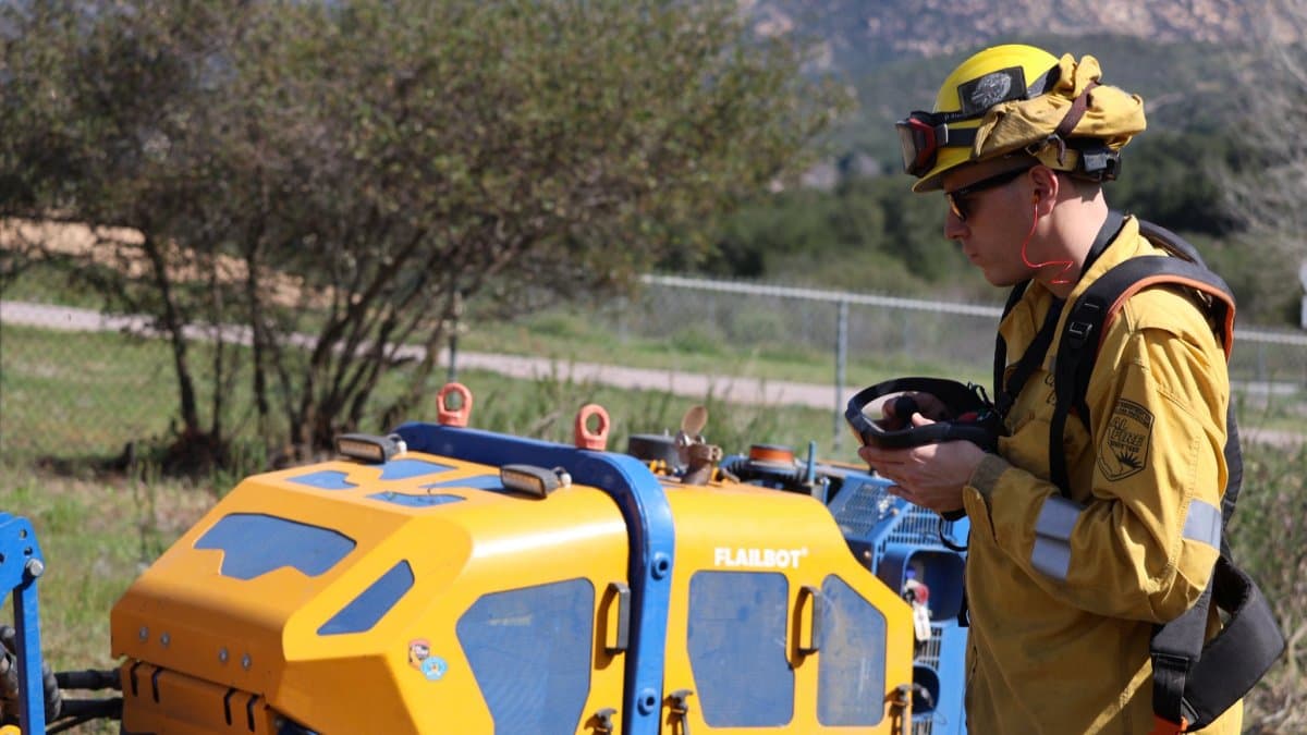 Cal Fire Deploys Robot Technology in East County to Cut Wildfire Risk Before Fire Season