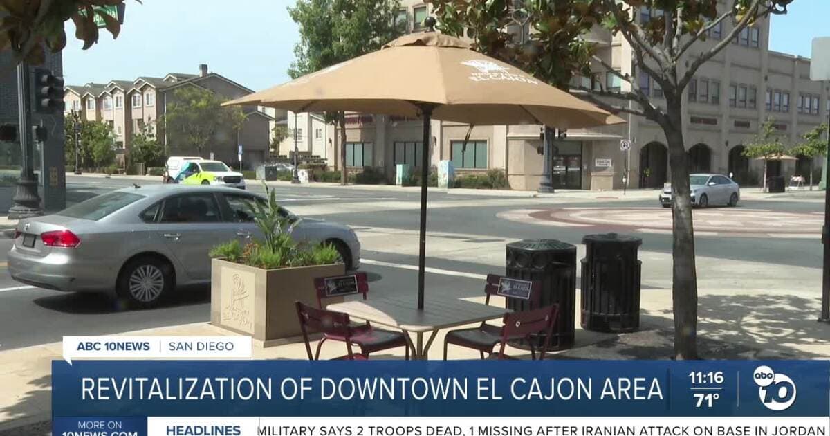 Downtown El Cajon Adds Seating and Lighting to Boost Local Businesses