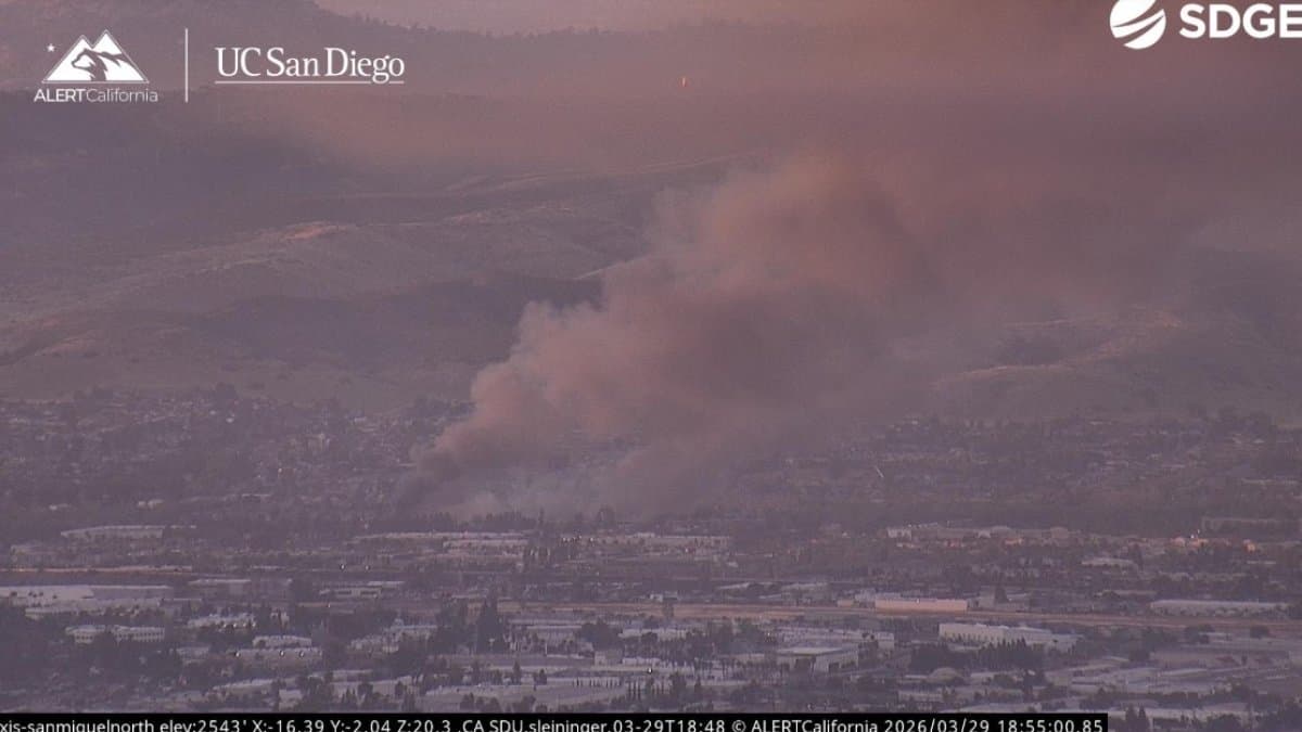 Five-Acre Brush Fire Erupts Near Santee Town Center, Walmart and Michaels Evacuated