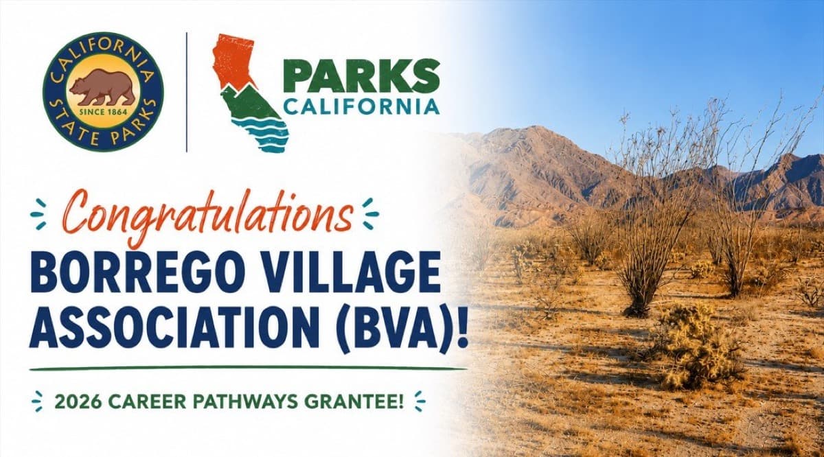 Anza-Borrego Grant Brings Paid Park Training to East County Students