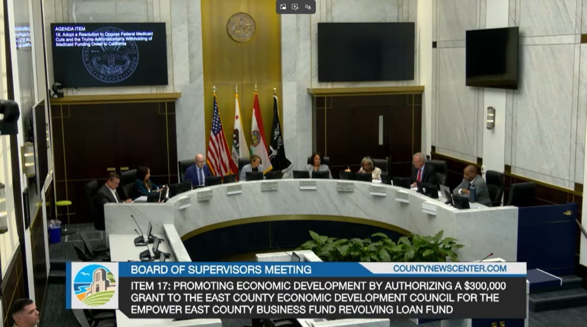 County Approves East County Loan Fund for Small Businesses