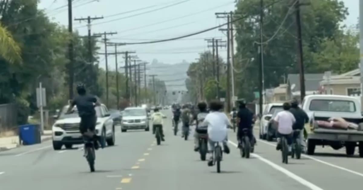 E-Bike Takeover Stops Traffic on El Cajon Streets