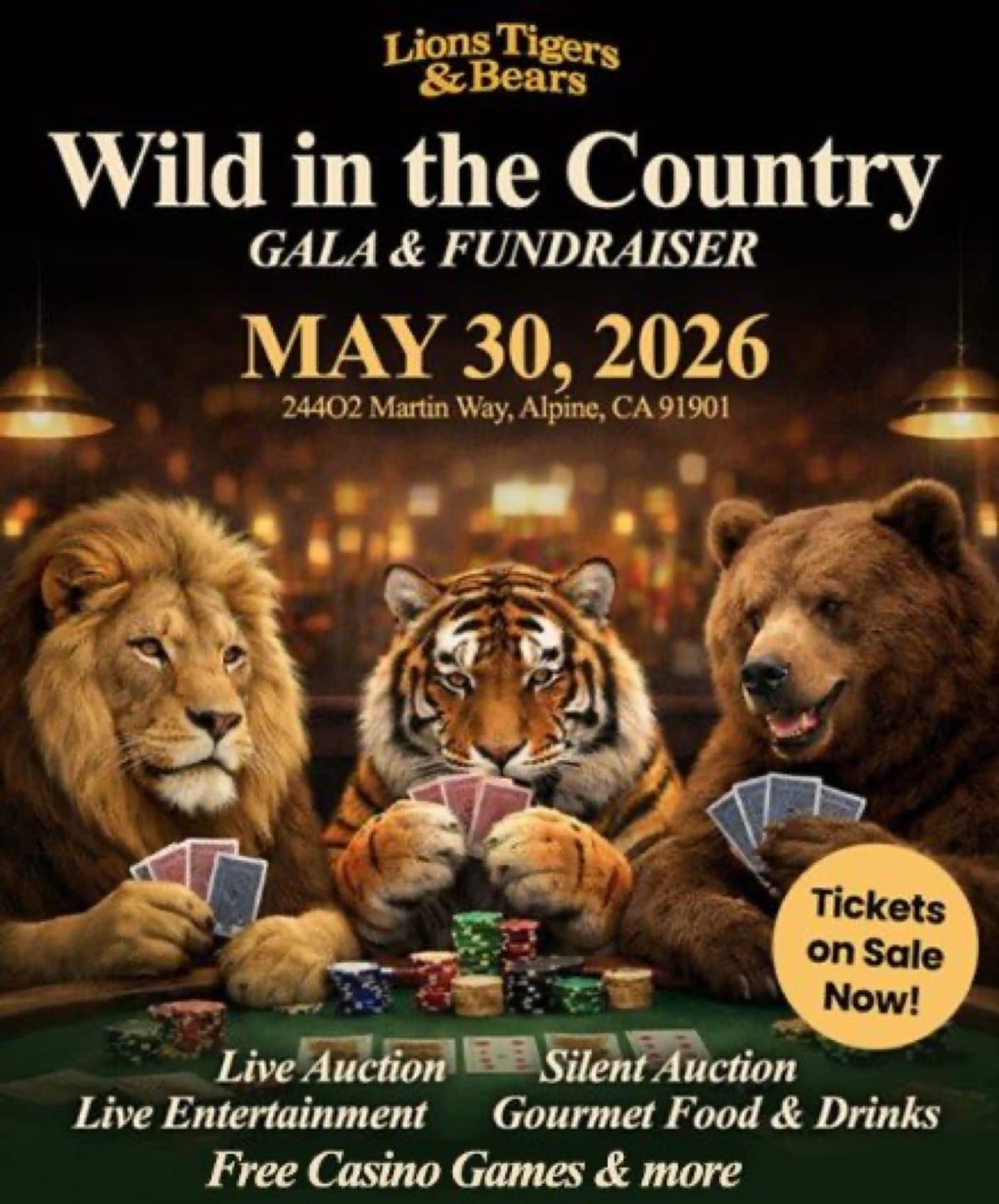 Alpine Sanctuary Sets Wild in the Country Gala for May 30