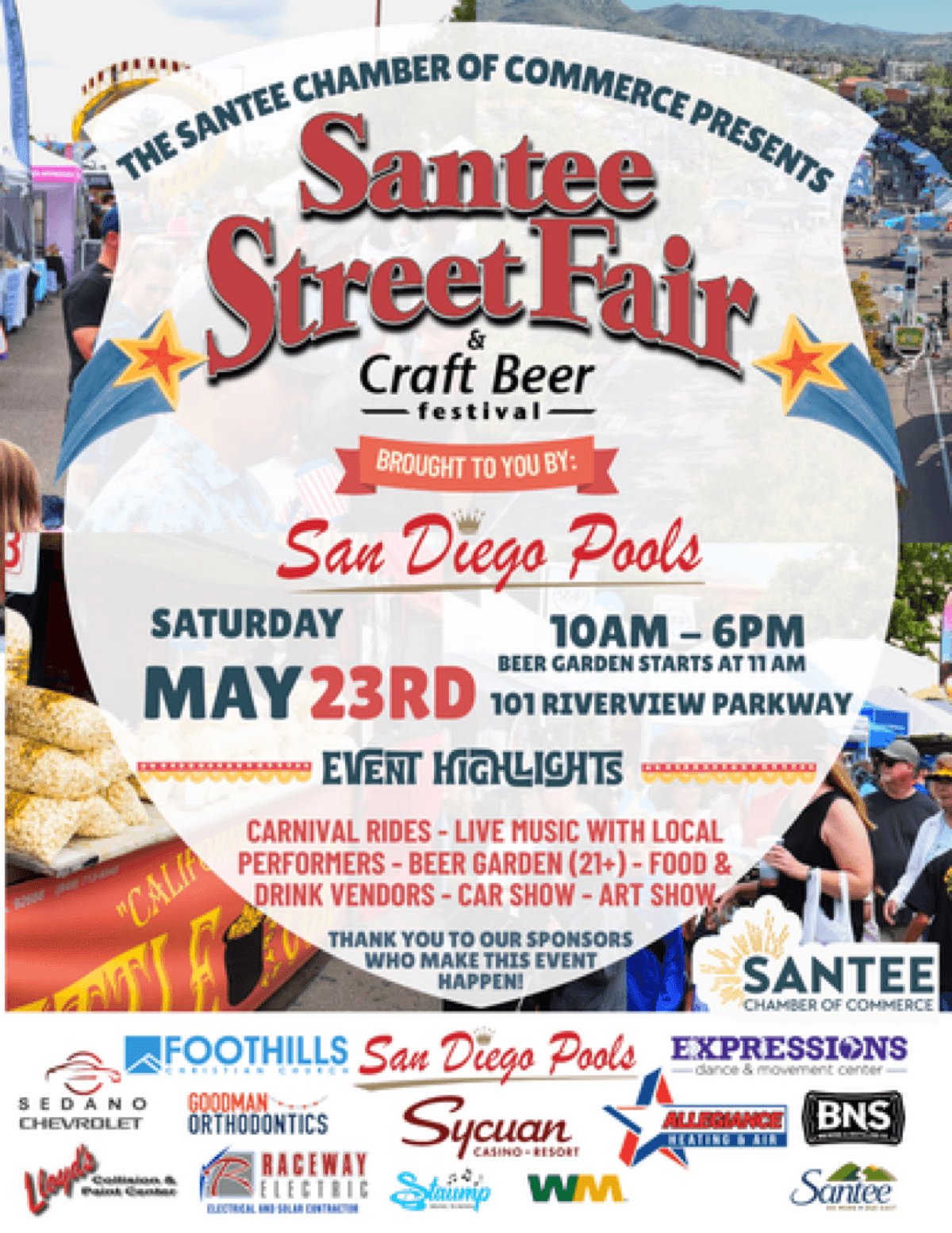 Santee Street Fair and Craft Beer Festival Returns May 23