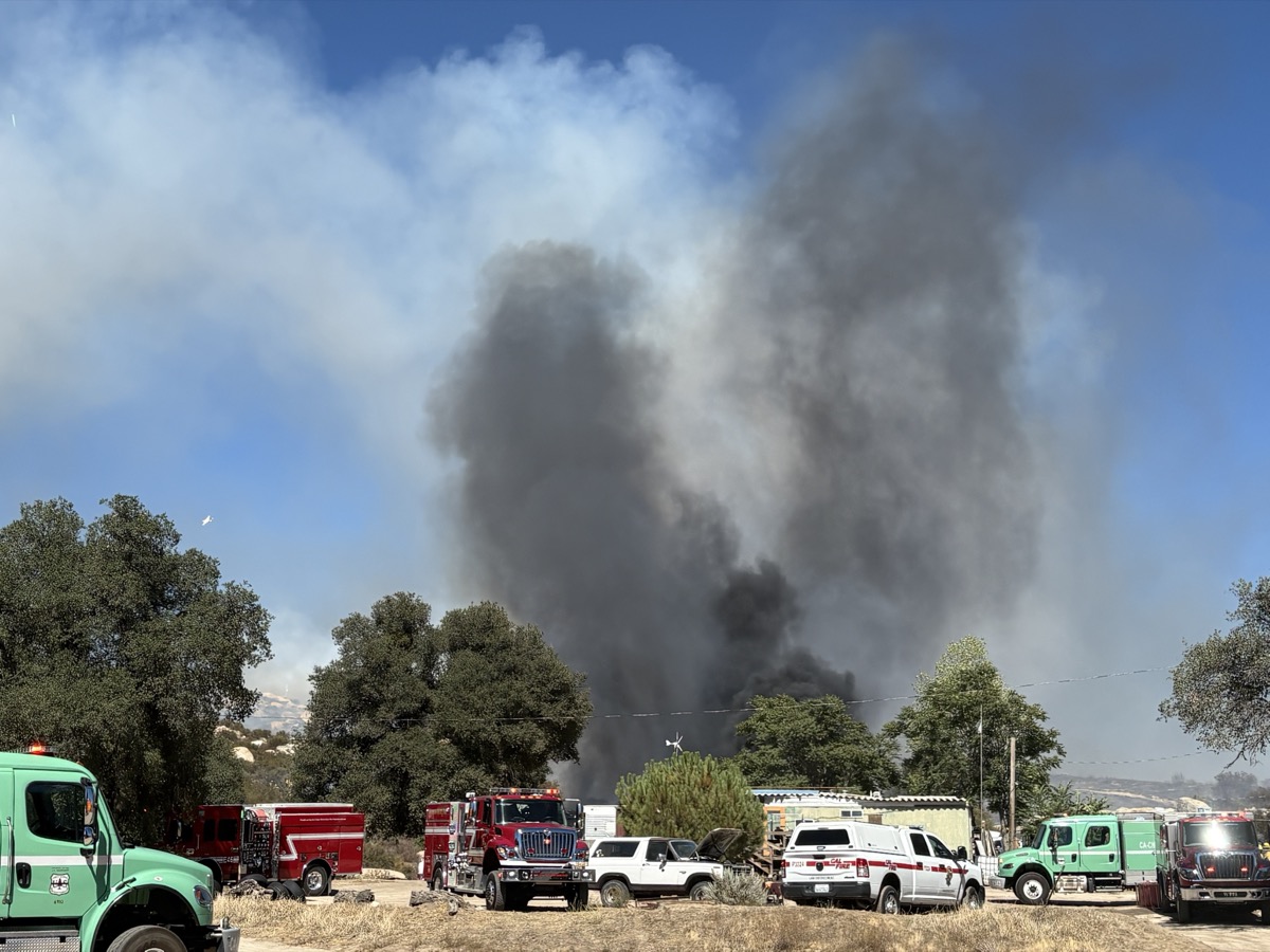 Church 2 Fire Near Campo Prompts Evacuations in Far East County