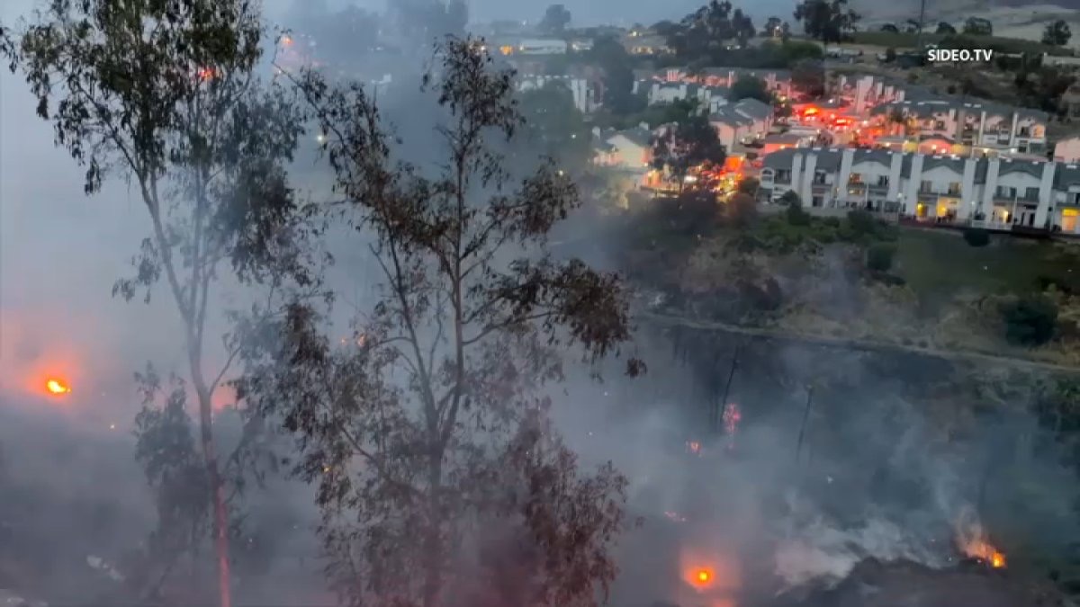 Spring Valley Brush Fire Prompts Evacuations; One Person Detained
